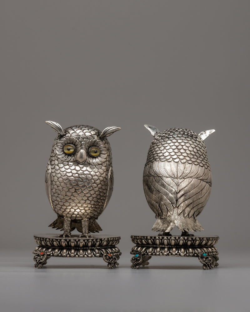 Set Of Owl Statue for Garden | Elegant Statues for Your Home or Garden