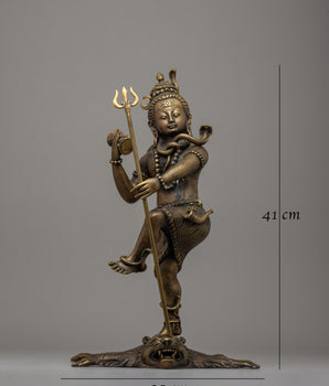 Shiva Bronze Statue | Icon of Divine Power and Cosmic Balance