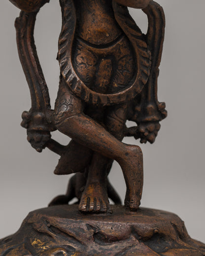 Bronze Krishna Statue | Divine Deity Playing Flute, Symbol of Spiritual Melody and Bliss