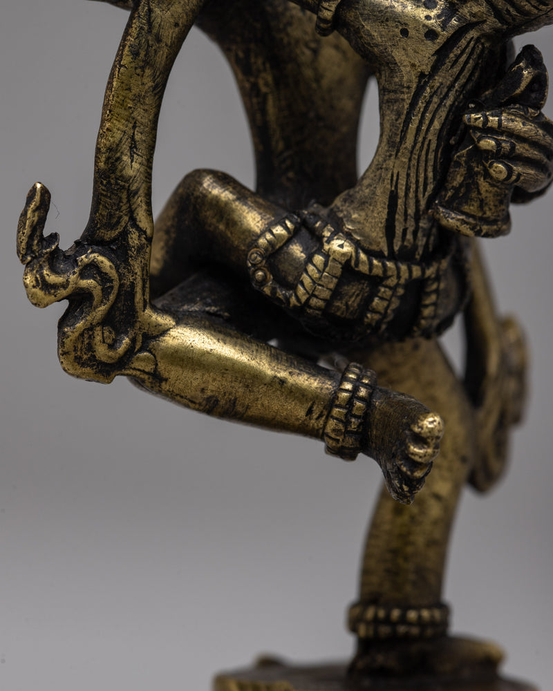 Narasimha Bronze Statue | Majestic Form of the Lion-Man Avatar of Lord Vishnu