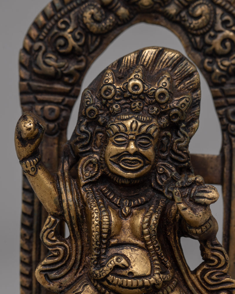 Mahakala Statue Bronze | Fearless Guardian of Dharma and Spiritual Protector