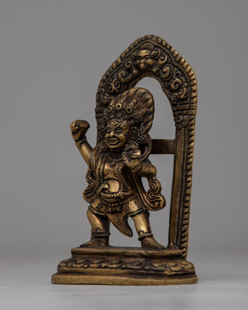 Mahakala Statue Bronze | Fearless Guardian of Dharma and Spiritual Protector