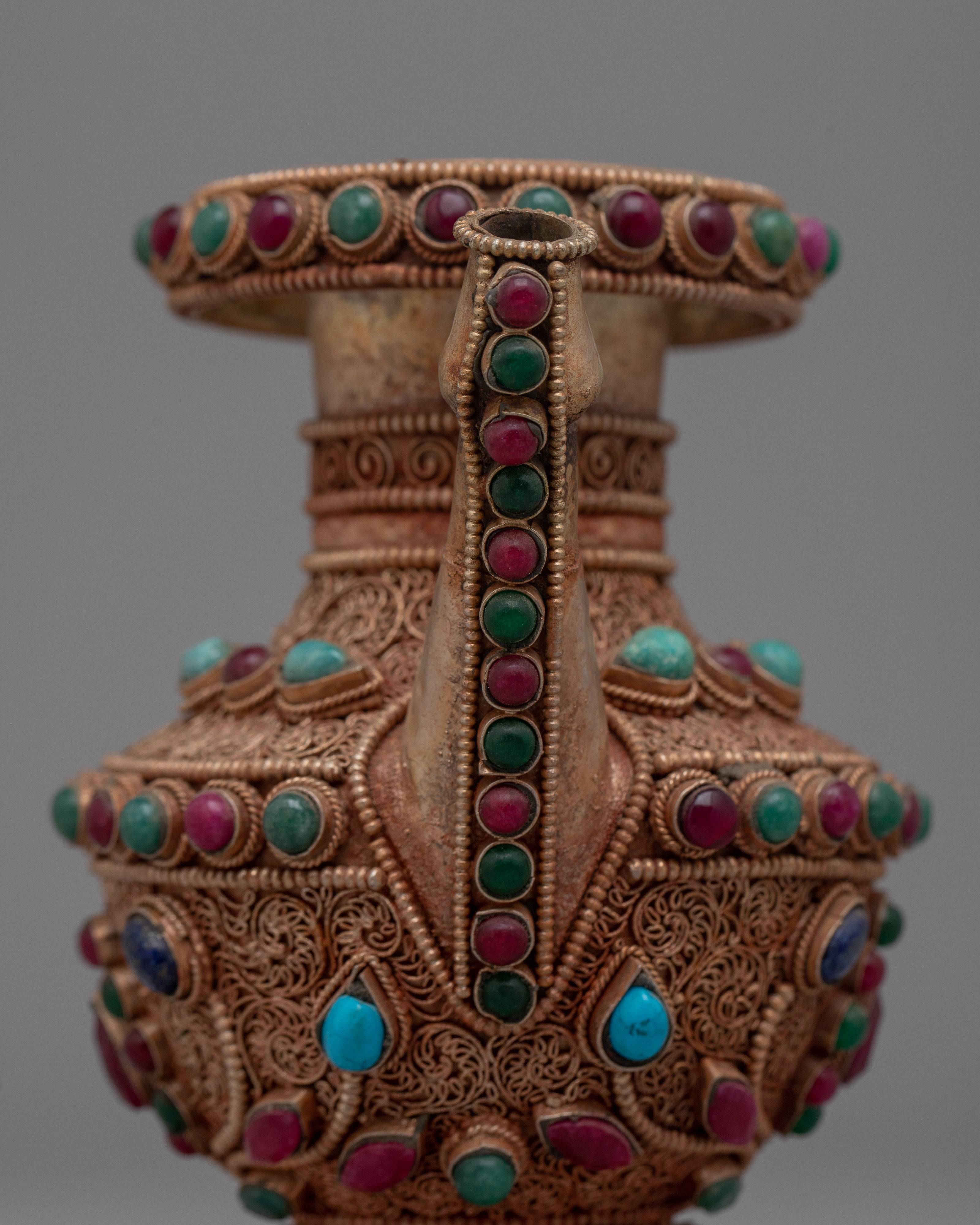 Silver Plated Karuwa | Traditional Nepali Craftsmanship and Utility
