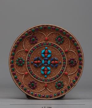Tibetan Wall Hanging Decorative Plate | Cultural Elegance Adorning Your Space