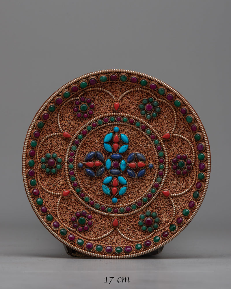 Tibetan Wall Hanging Decorative Plate | Cultural Elegance Adorning Your Space