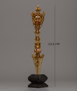 Tibetan Copper Buddhist Vajra Phurba | Handmade from Nepal