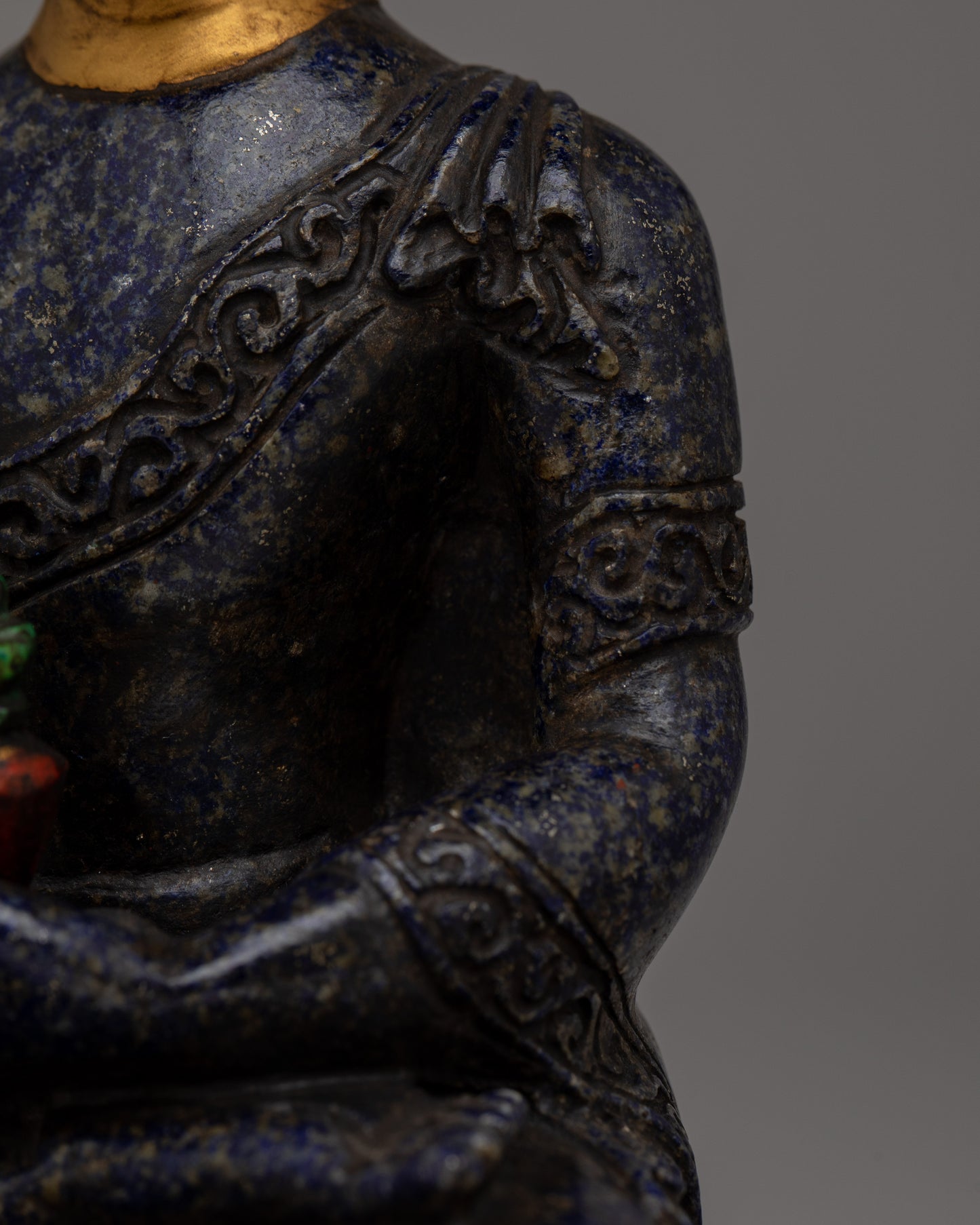 Lapis Buddha Statue | Embracing Healing Energies and Spiritual Serenity in Lustrous Lapis Lazuli