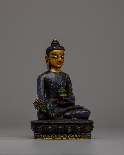 Lapis Buddha Statue | Embracing Healing Energies and Spiritual Serenity in Lustrous Lapis Lazuli