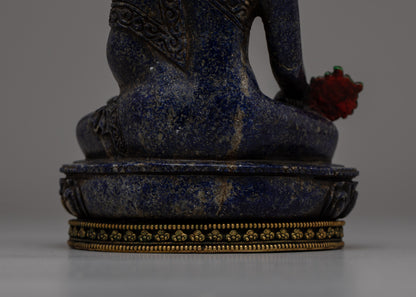 Lapis Buddha Statue | Embracing Healing Energies and Spiritual Serenity in Lustrous Lapis Lazuli