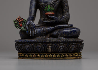 Lapis Buddha Statue | Embracing Healing Energies and Spiritual Serenity in Lustrous Lapis Lazuli