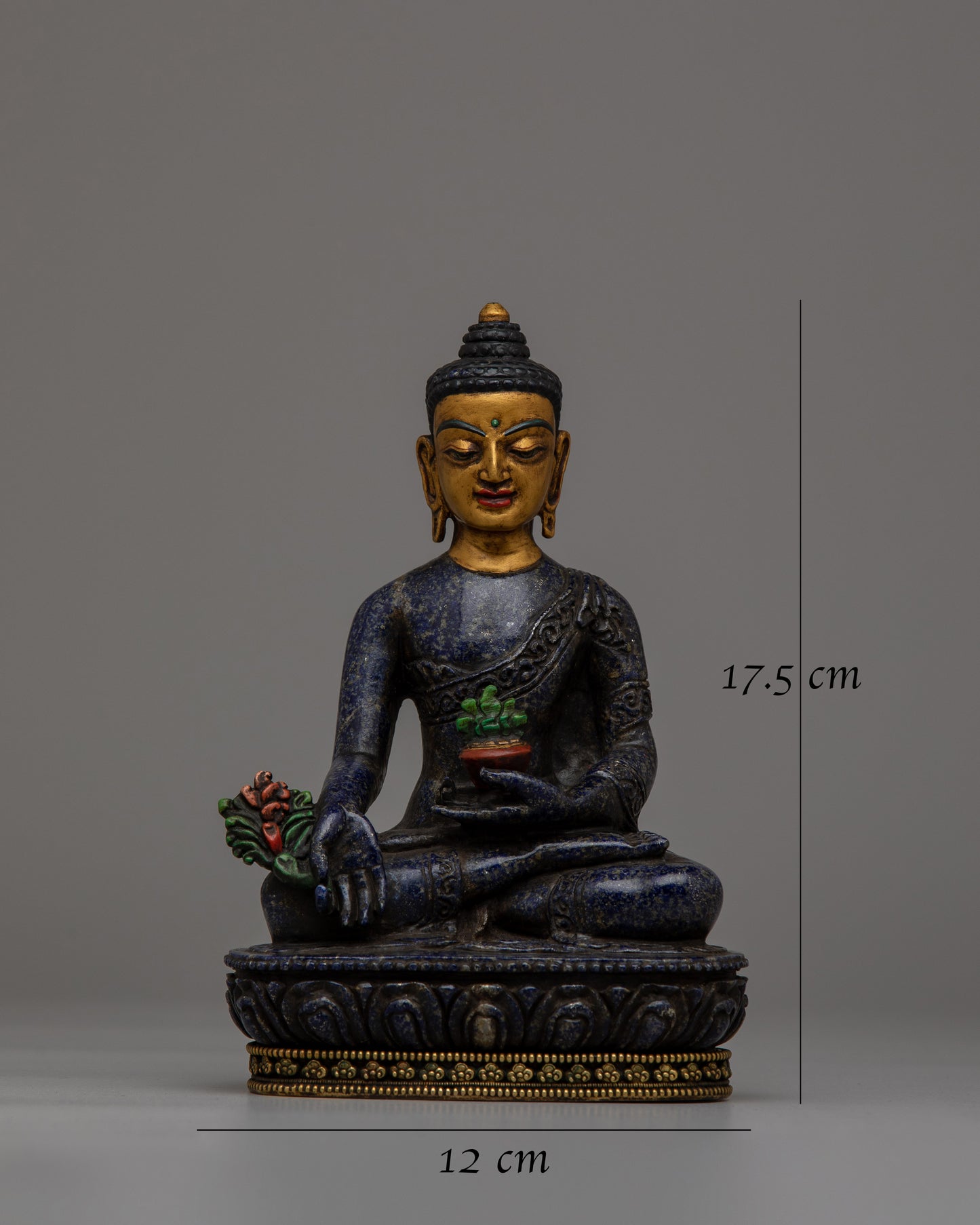 Lapis Buddha Statue | Embracing Healing Energies and Spiritual Serenity in Lustrous Lapis Lazuli