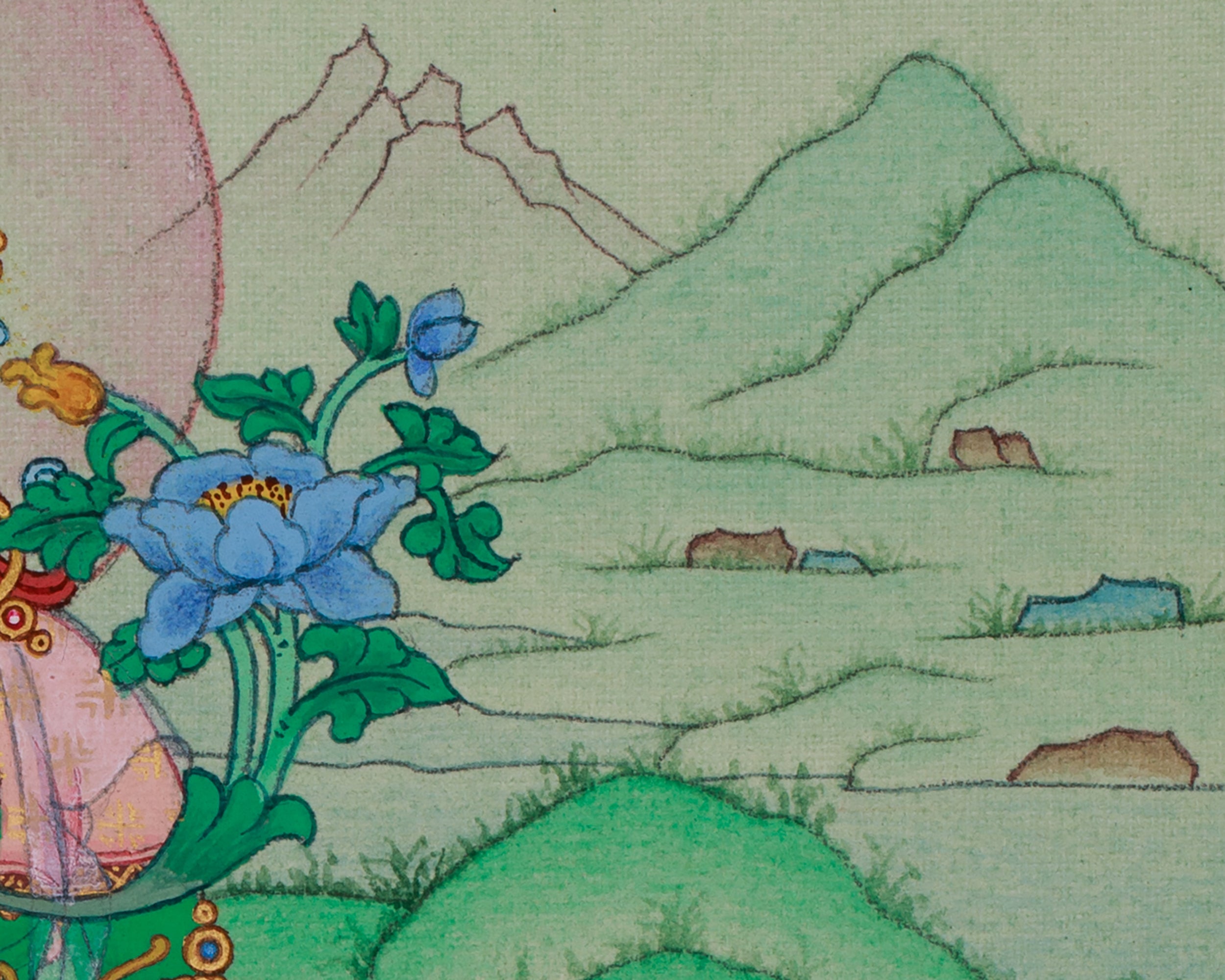 Buddhist Thangka of Green Tara | Compassion, Swift Protection, and Blessings