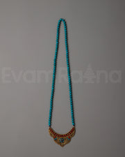Long Beaded Turquoise Necklace