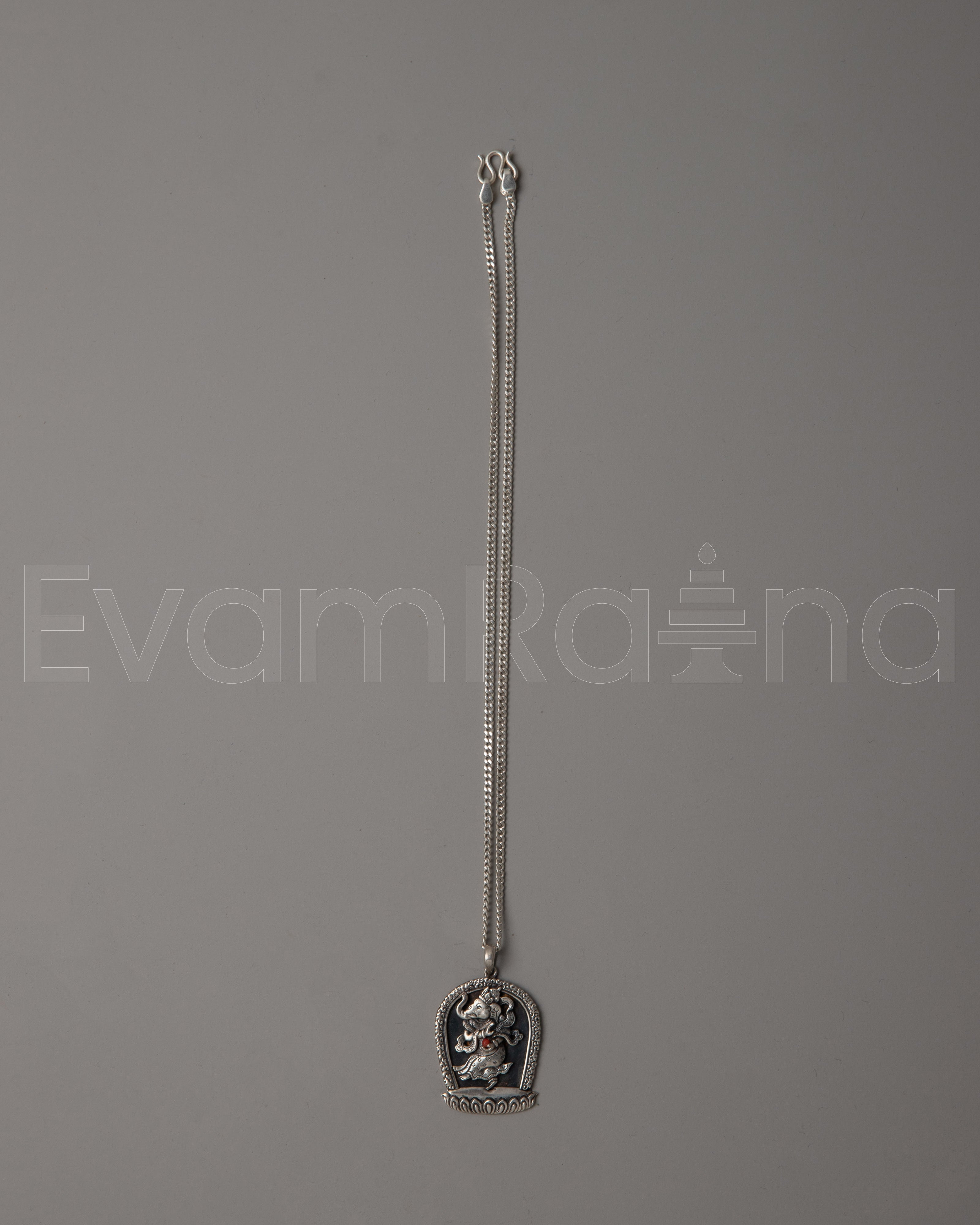 Silver Hindu Necklace
