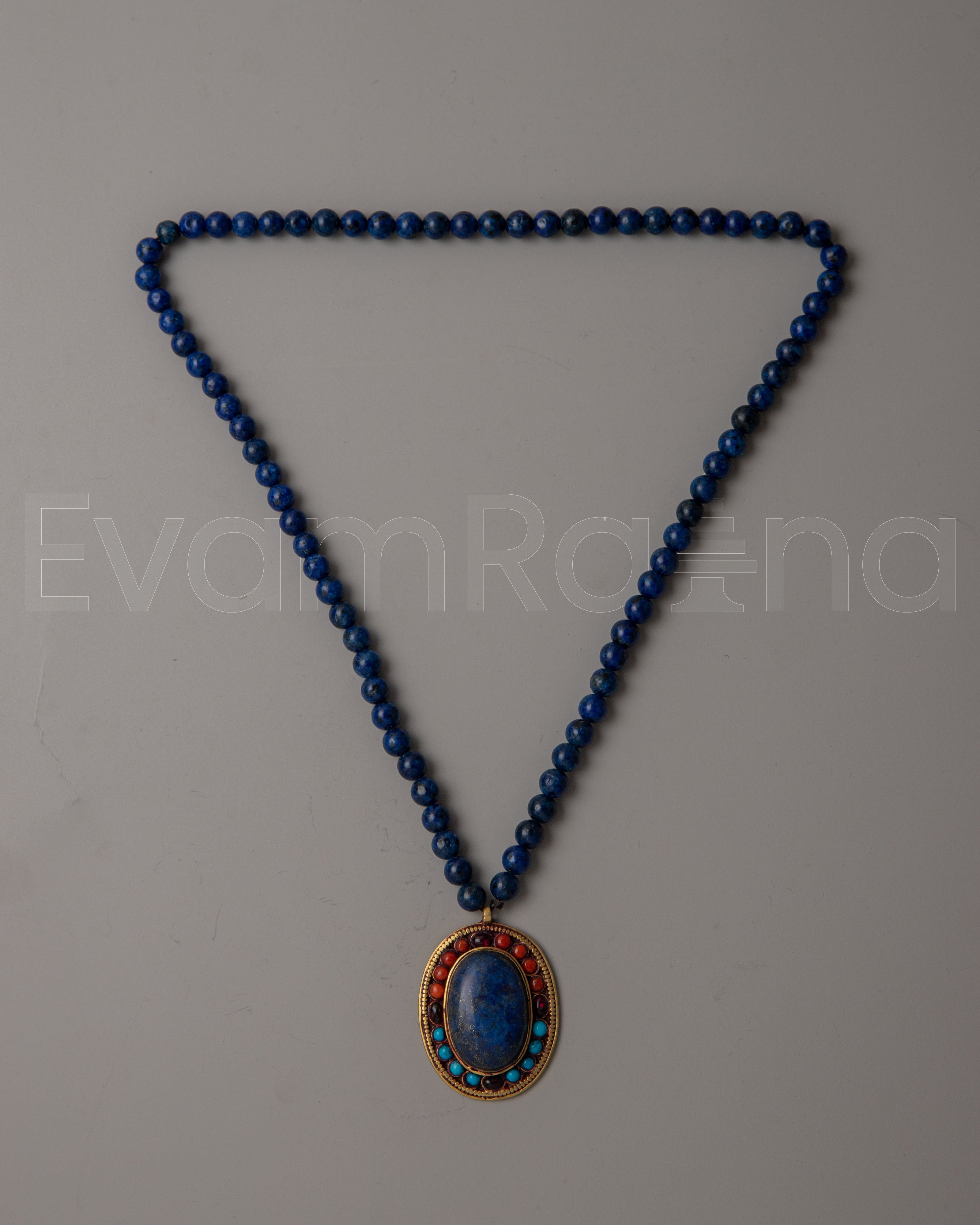 Lapis Lazuli Bead Necklace