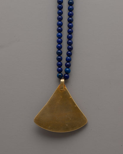 Lapis Lazuli Beaded Necklace | Exquisite Accessory for Sophisticated Ensembles