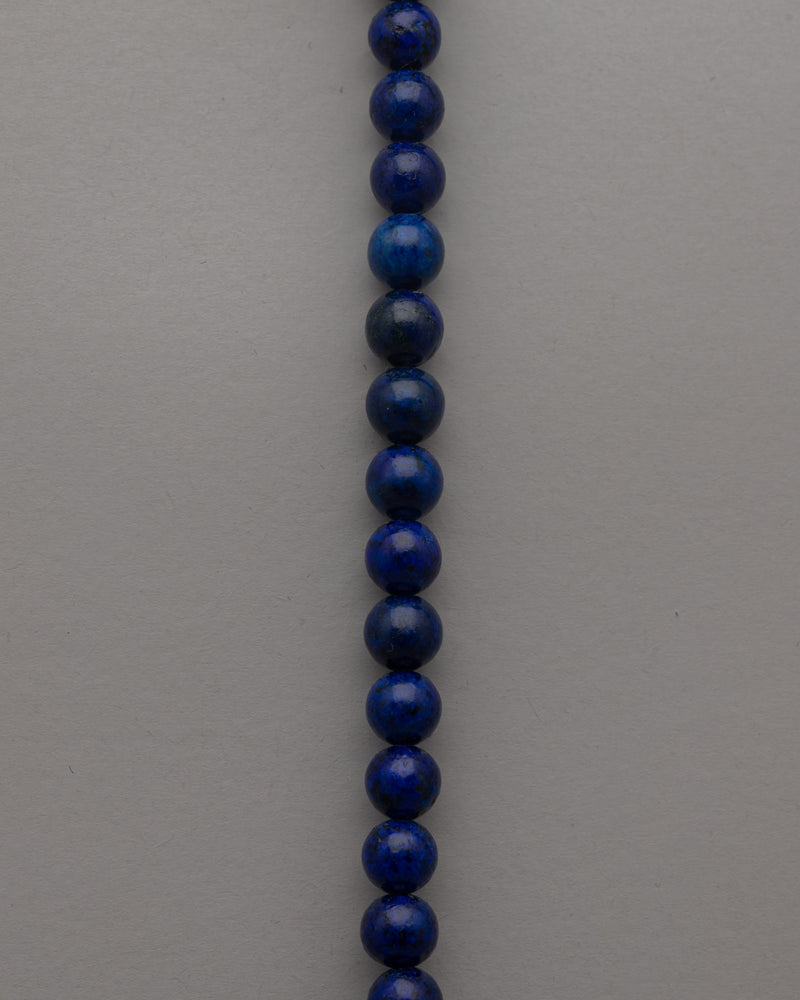 Lapis Lazuli Beaded Necklace | Exquisite Accessory for Sophisticated Ensembles