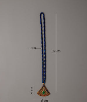 Lapis Lazuli Beaded Necklace | Exquisite Accessory for Sophisticated Ensembles