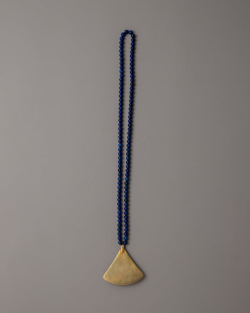 Lapis Lazuli Beaded Necklace | Exquisite Accessory for Sophisticated Ensembles