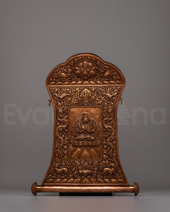 Copper Chenrezig Metal Wall Hanging