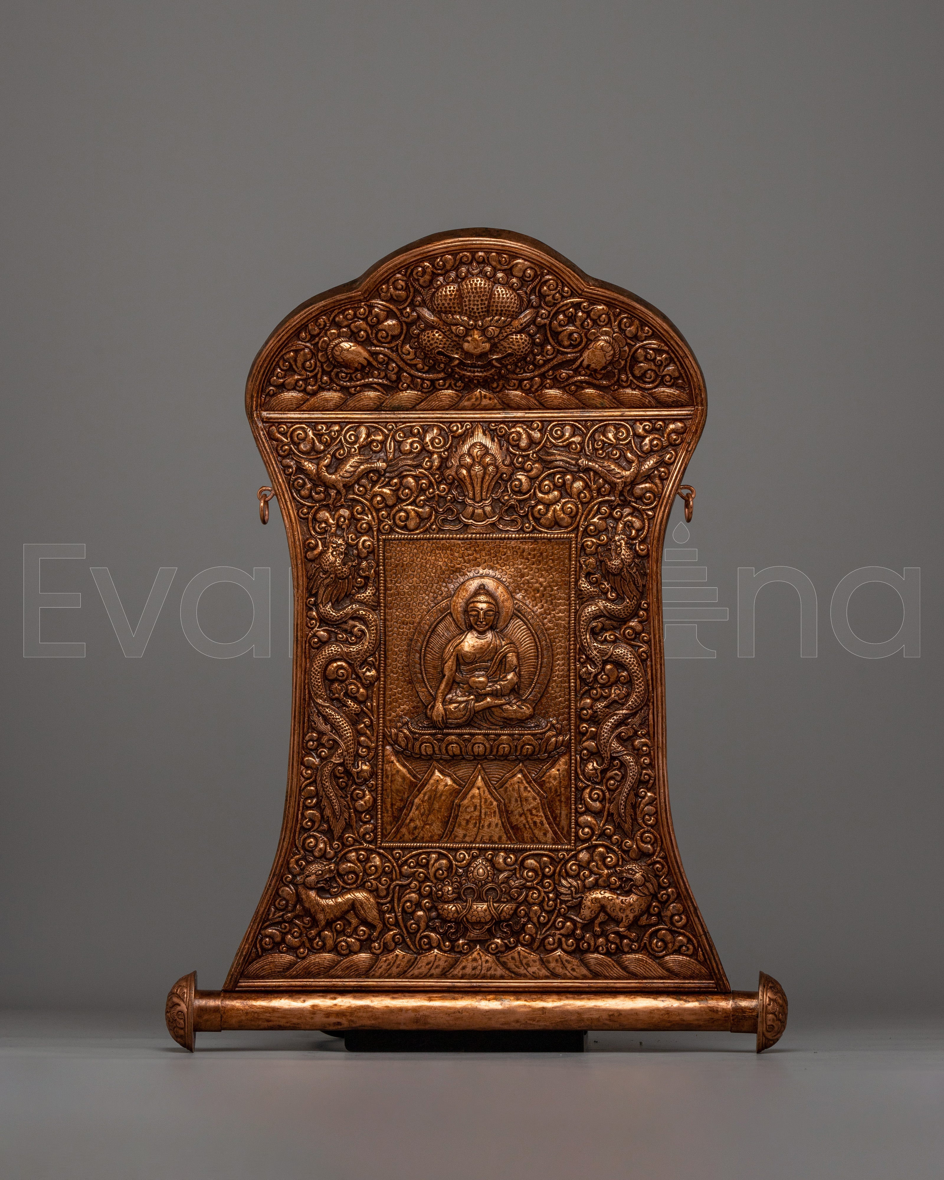 Shakyamuni Buddha Metal Thanka