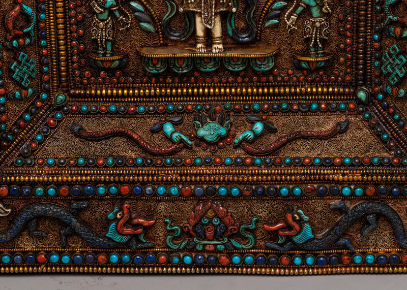 Copper 1000-Armed Avalokiteshvara Thangka | Exquisite Wall Hanging for Spiritual Reflection