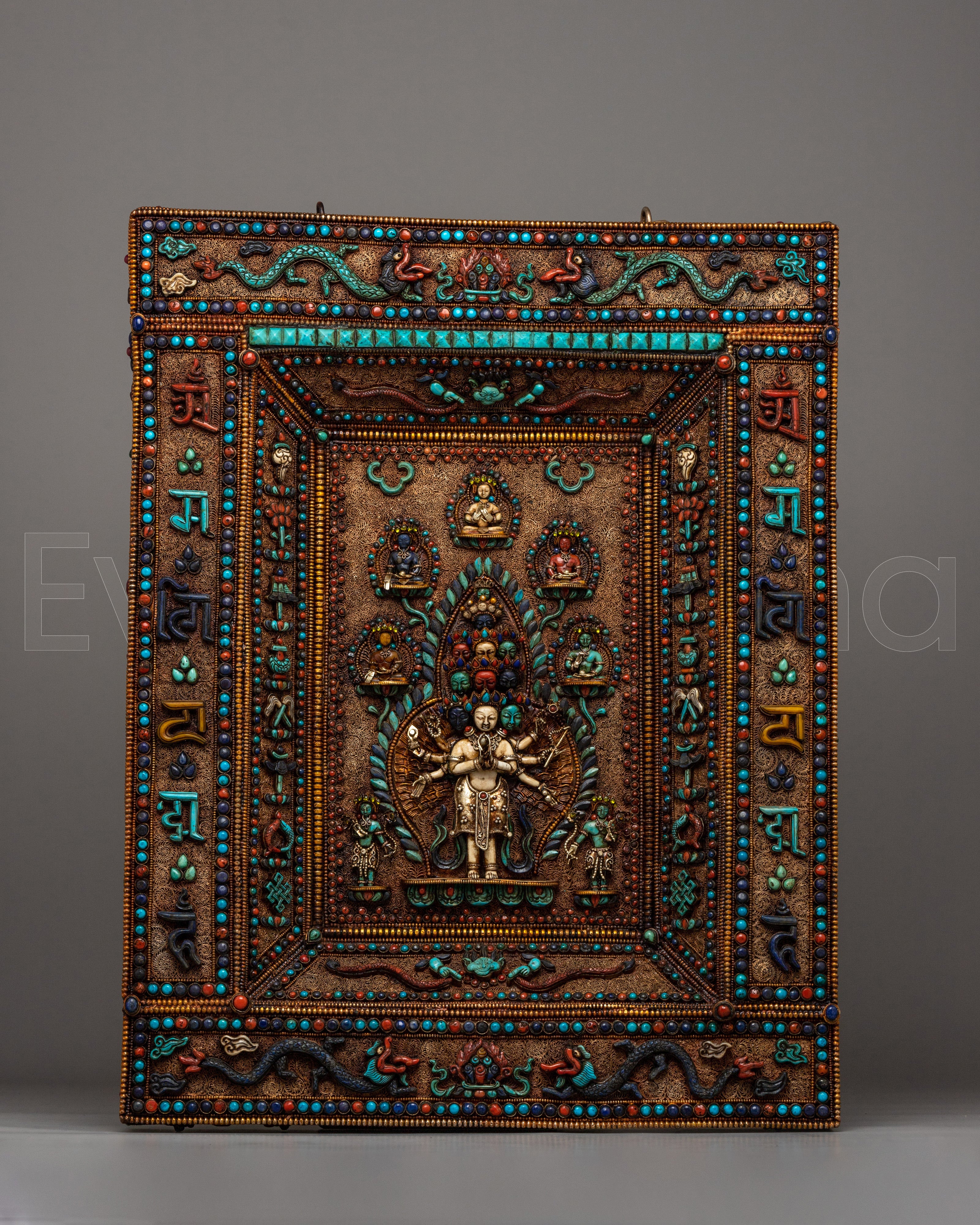 Armed Avalokiteshvara Thangka