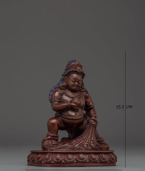 Oxidized Copper Black Dzambhala Statue