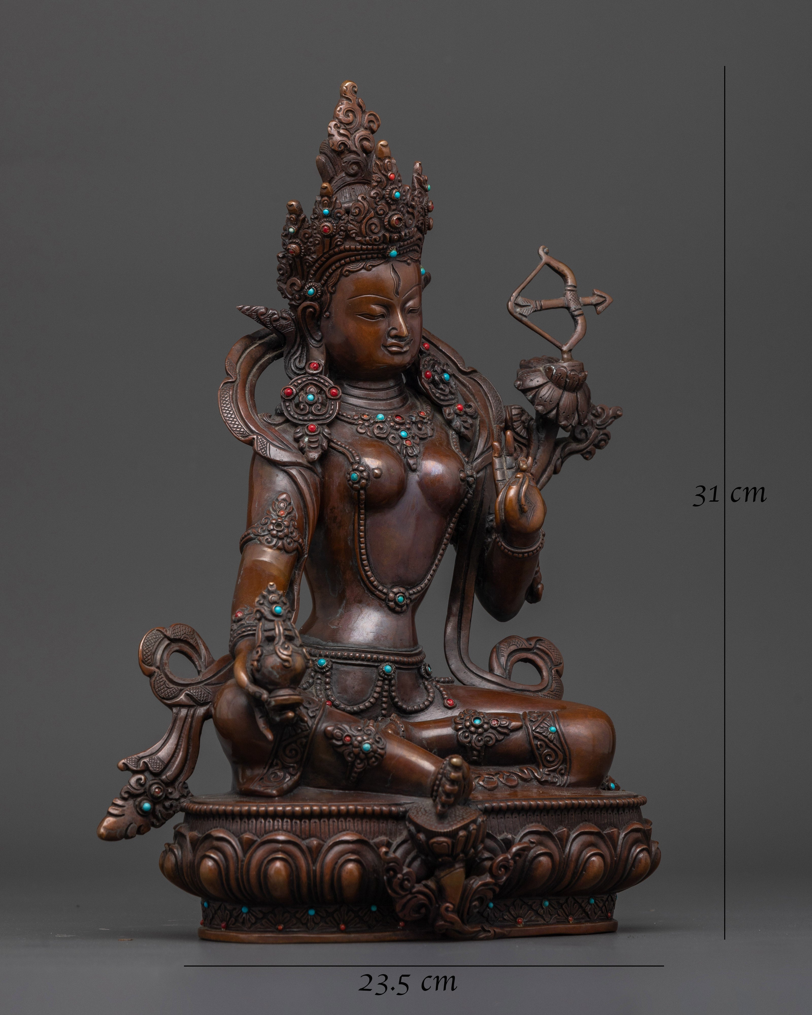 Red Tara Oxidized Statue