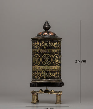 Auspicious Prayer Wheel | Divine Blessings and Spiritual Harmony Through Sacred Rituals