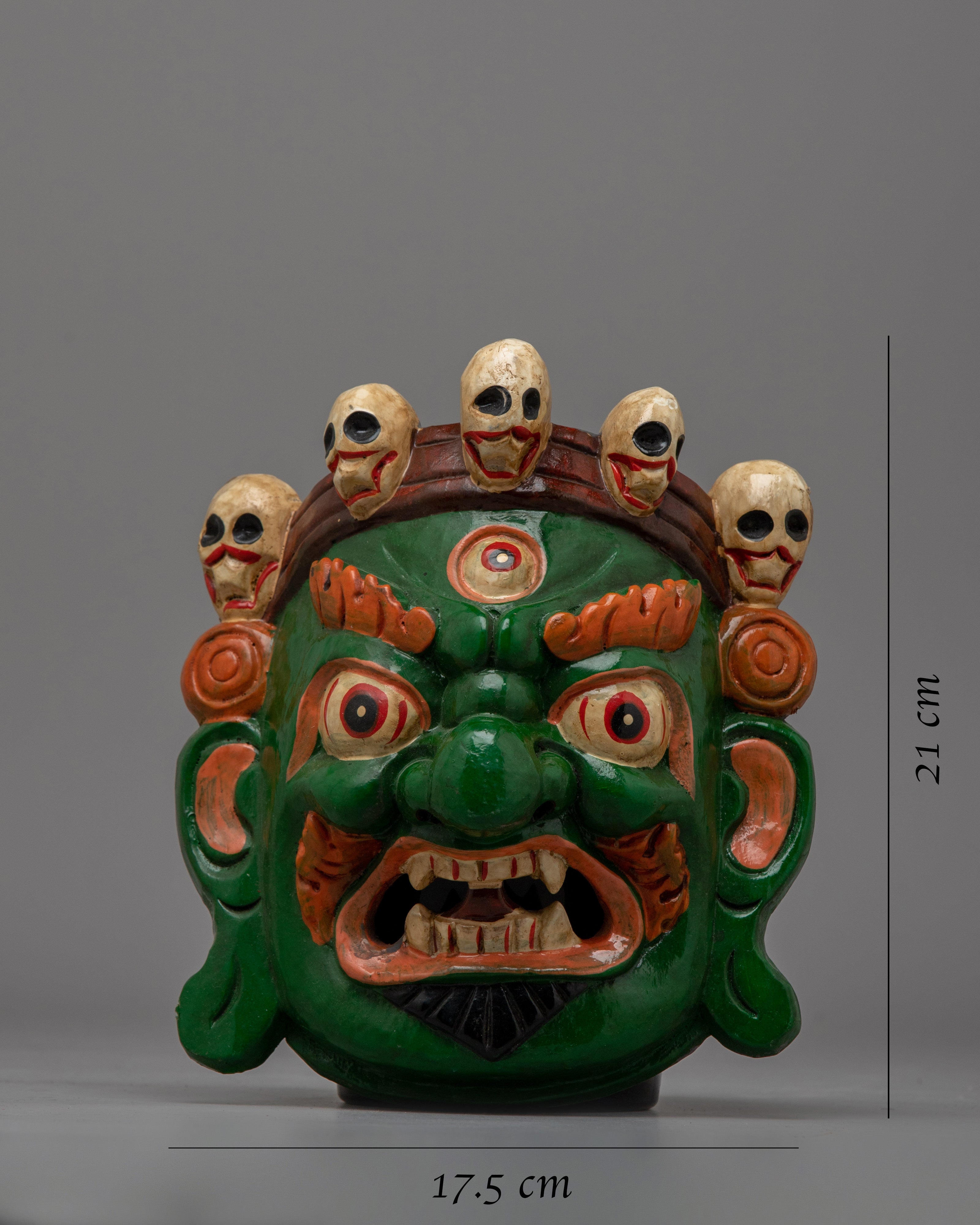 Nepal Mahakala Mask | Embodying the Fierce and Protective Spirit of Tibetan Tradition