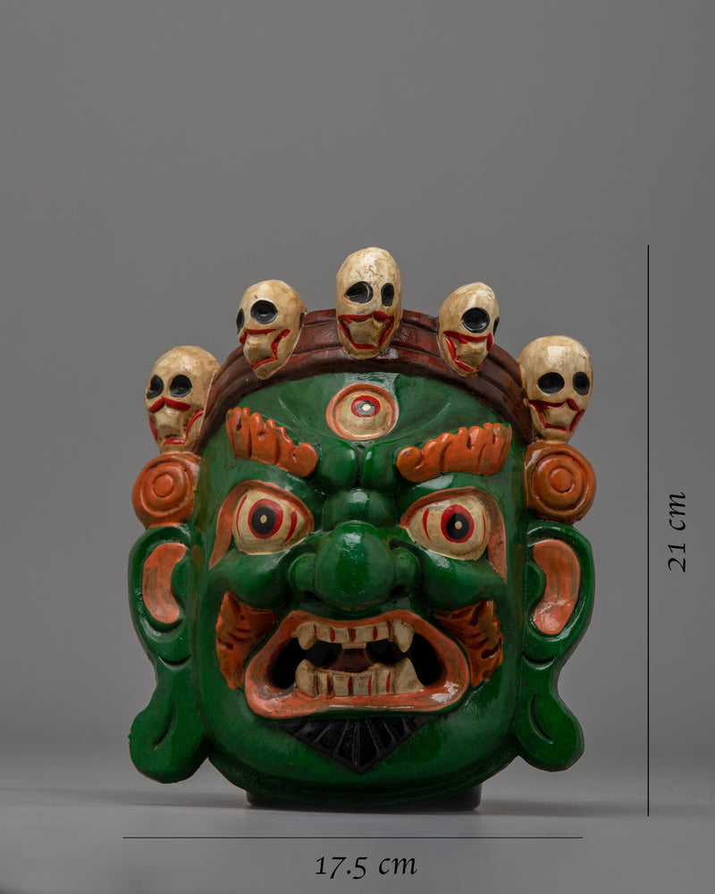 Nepal Mahakala Mask | Embodying the Fierce and Protective Spirit of Tibetan Tradition