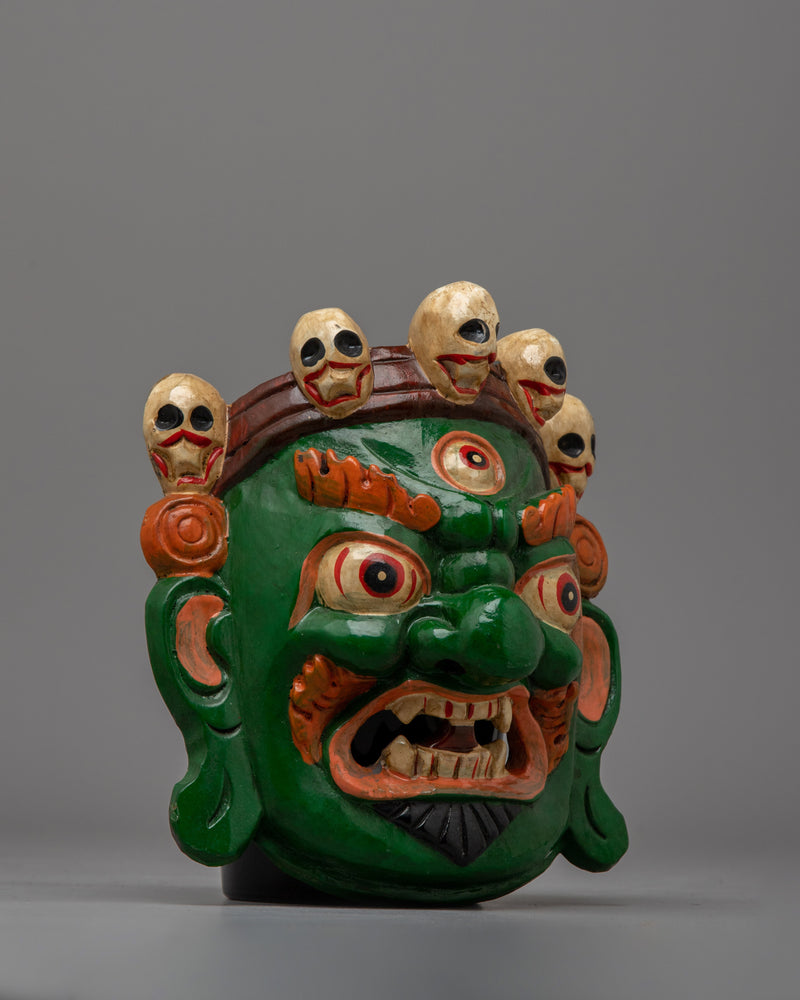 Nepal Mahakala Mask | Embodying the Fierce and Protective Spirit of Tibetan Tradition