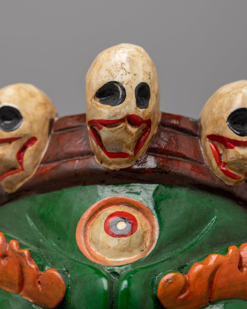 Nepal Mahakala Mask | Embodying the Fierce and Protective Spirit of Tibetan Tradition