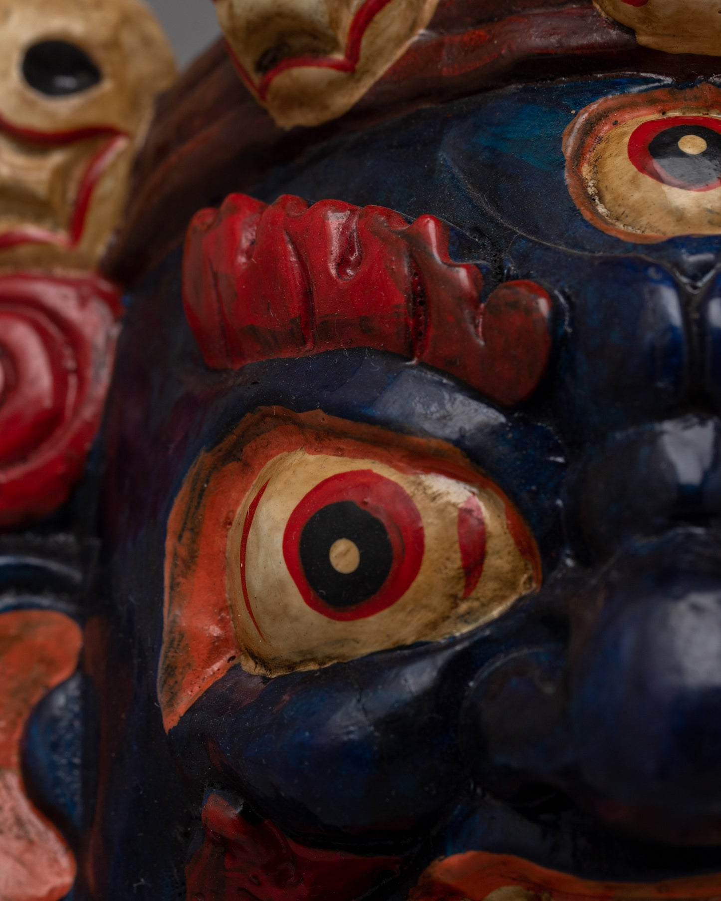 Mahakala Wood Carved Mask | Channeling the Fierce Presence of the Divine Protector