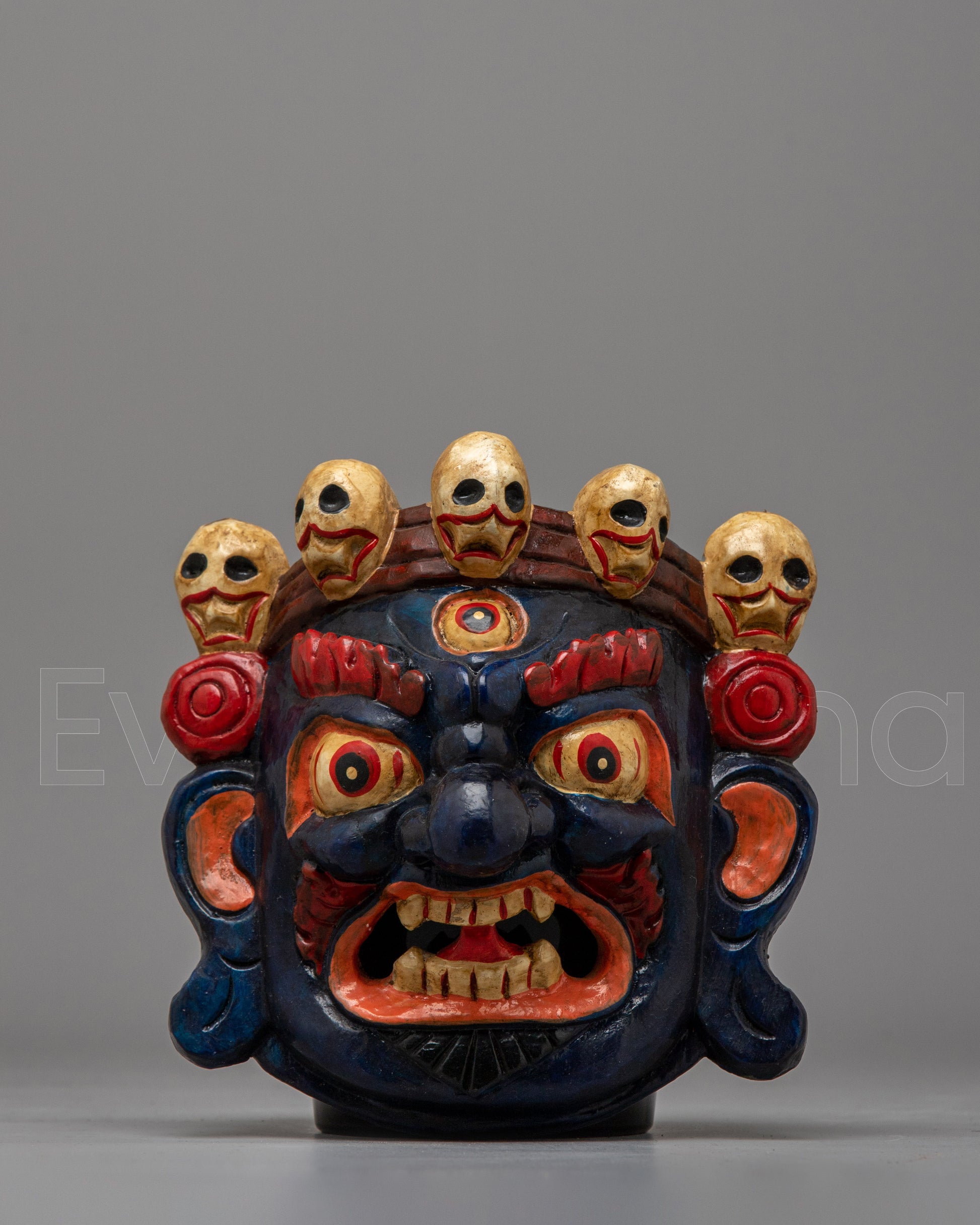 Mahakala Wood Carved Mask