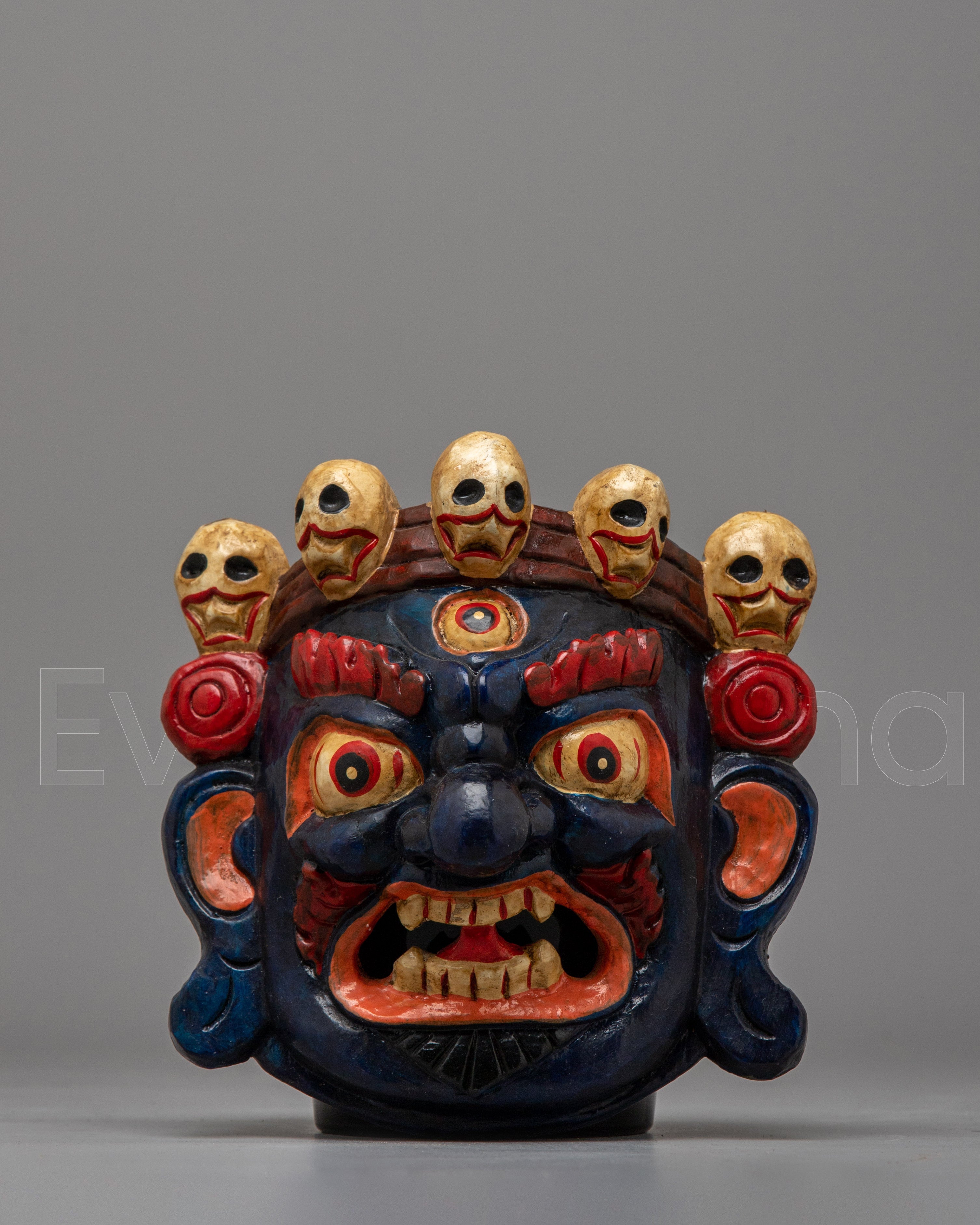 Mahakala Wood Carved Mask