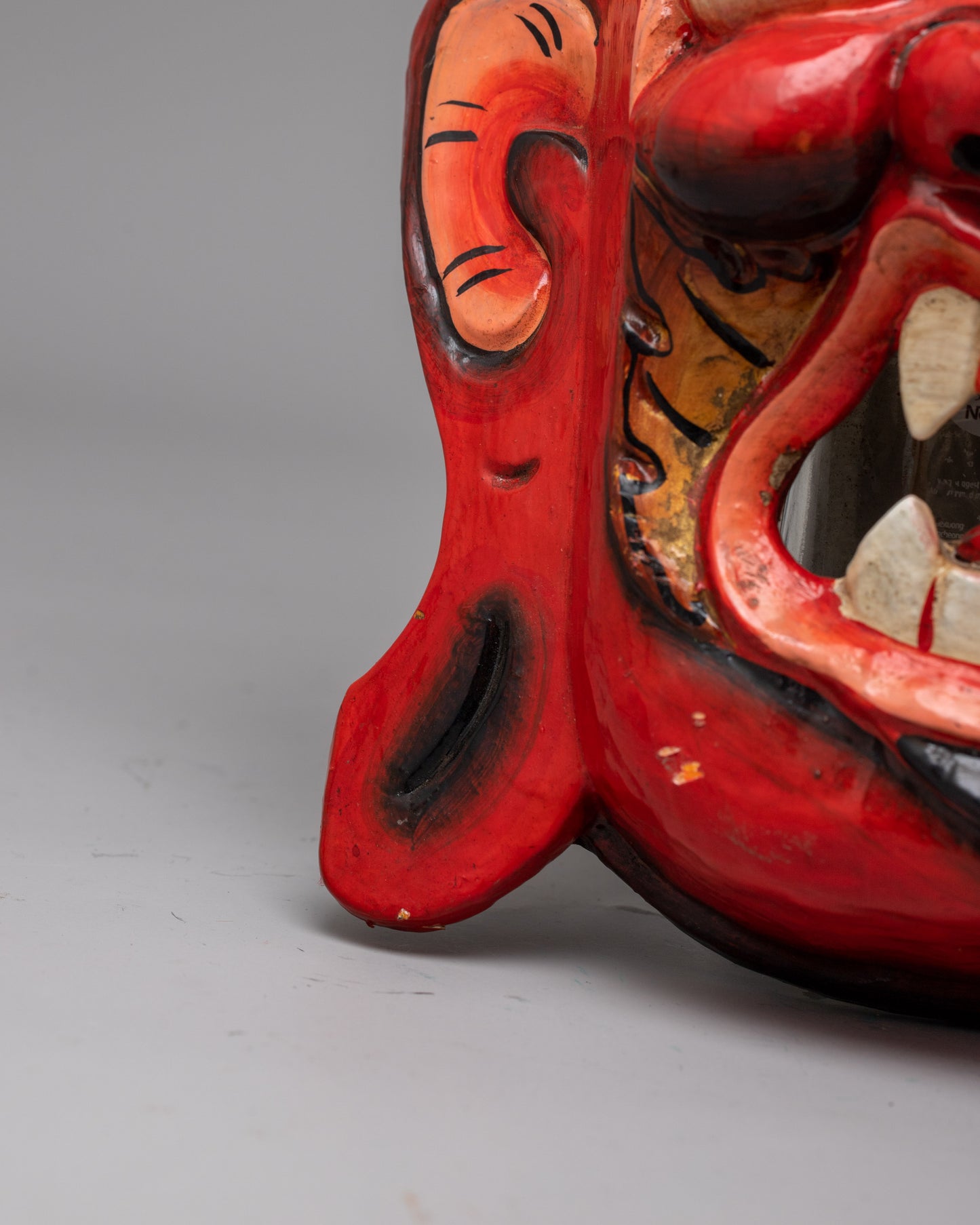 Mahakala Carved Wooden Mask | Capturing the Fierce Essence of the Divine Protector