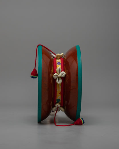 Tibetan Damaru Drum | Handcrafted Spiritual Instrument for Meditation and Rituals