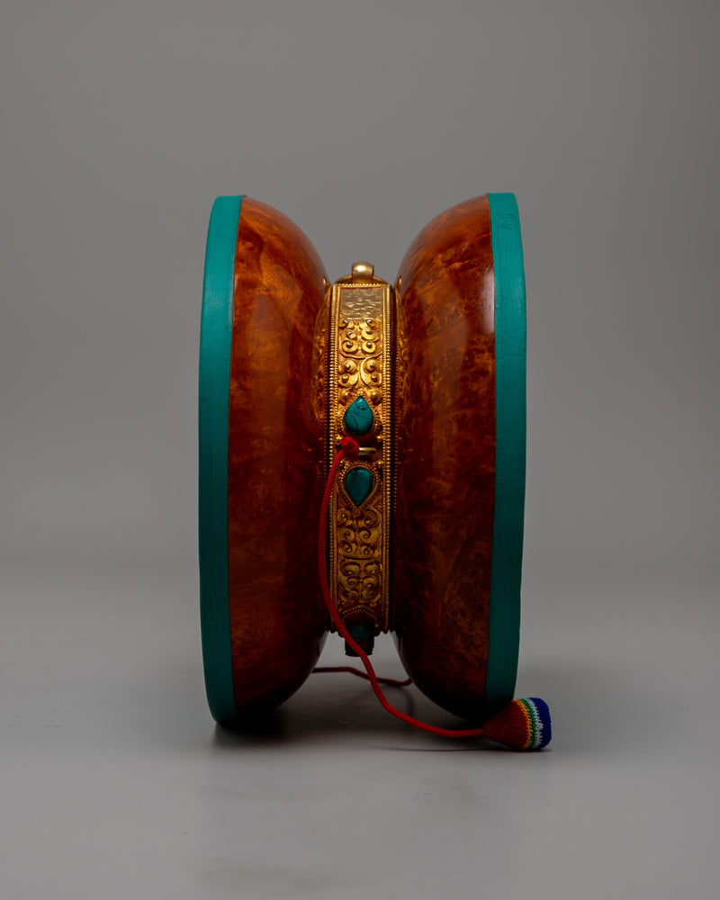 Tibetan Chod Damaru | Sacred Ritual Drum for Spiritual Practices and Meditation