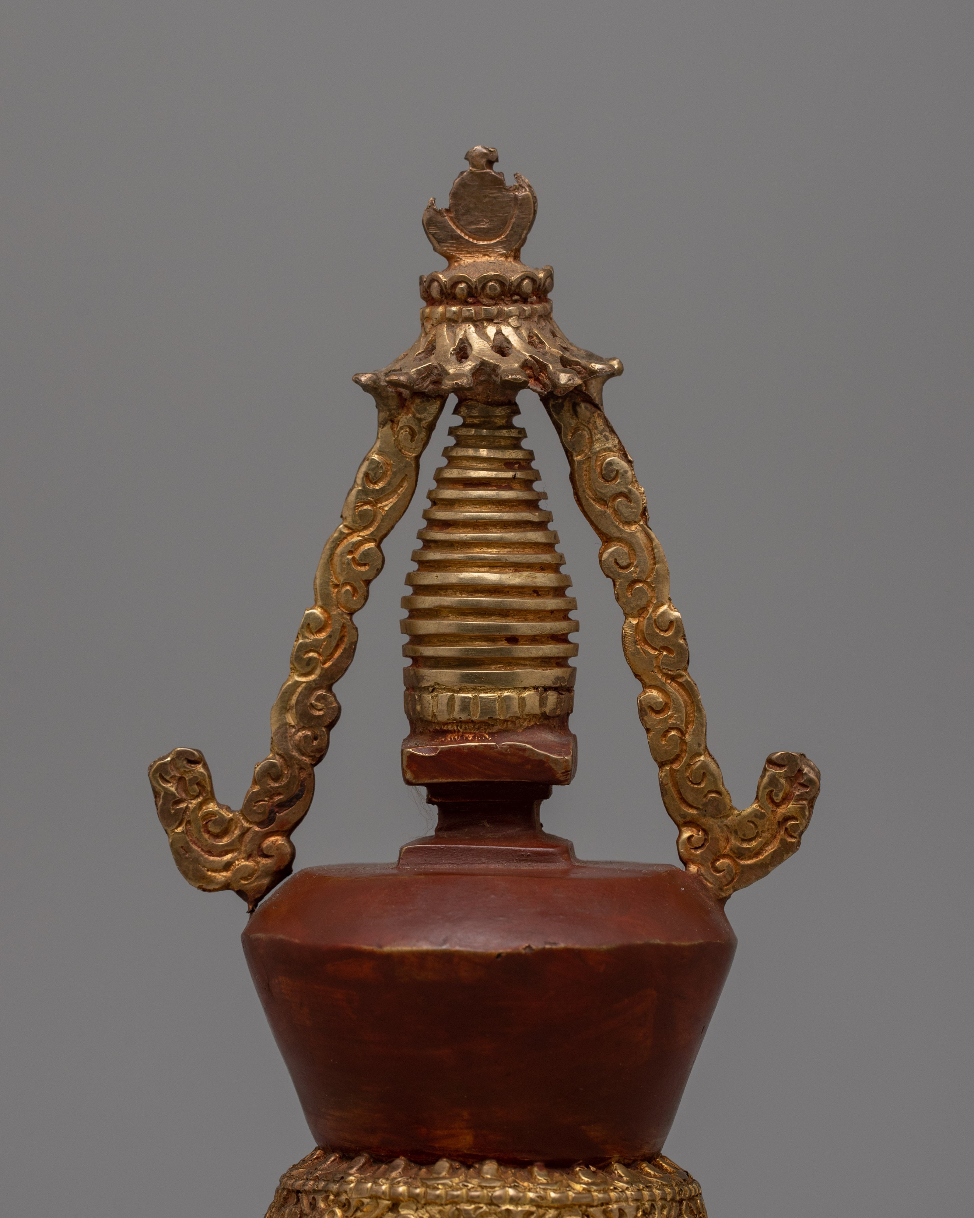 Copper Estupa Budista | Buddhist Monument for Spiritual Blessings