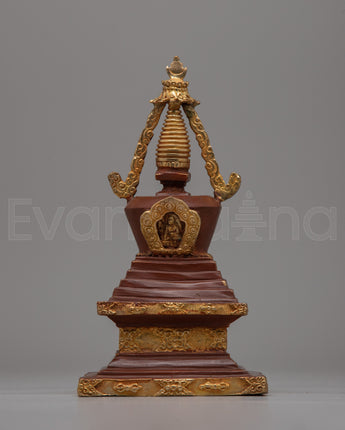 Decorative Copper Stupa Budista