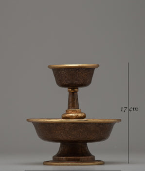 Dharmapala Offering Serkyem Set | Tibetan Buddhist Implements for Creating Sacred Spaces