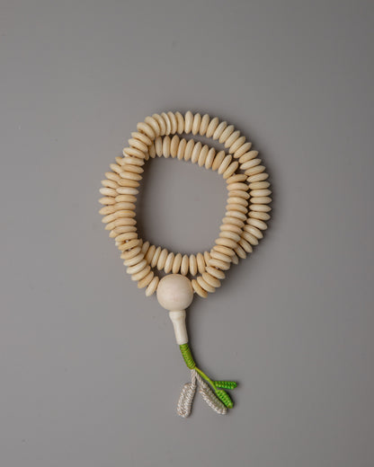 Mala Beads Made of Bone | Natural and Ethereal Prayer Beads for Spiritual Practice