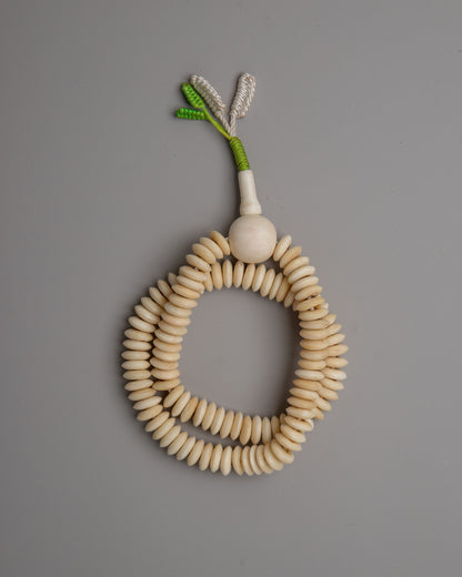 Mala Beads Made of Bone | Natural and Ethereal Prayer Beads for Spiritual Practice