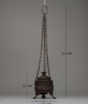 Tibetan Hanging Incense Burner | Elevating Spiritual Practices with Fragrant Offerings