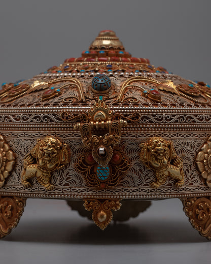 Copper Jewellery Box | Sacred Sanctuary Altar for Decoration