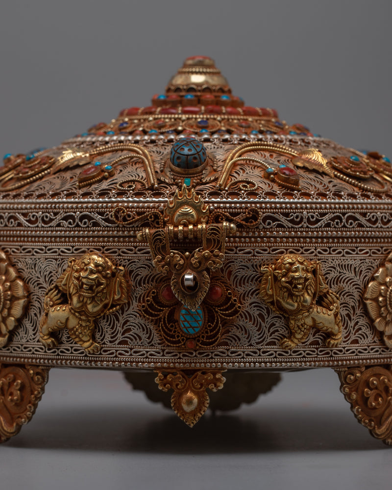 Copper Jewellery Box | Sacred Sanctuary Altar for Decoration