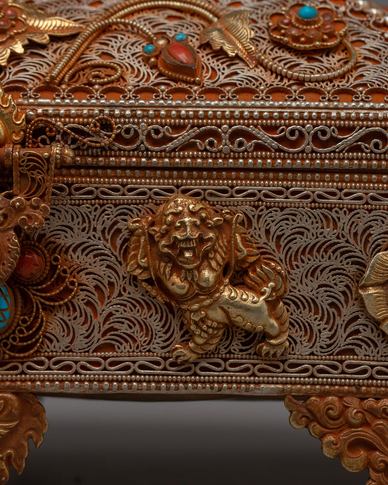 Buddhist Jewelry Box | Himalayan Souvenir Art