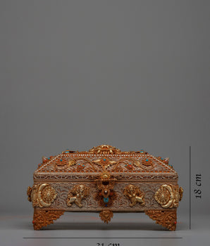 Buddhist Jewelry Box | Himalayan Souvenir Art